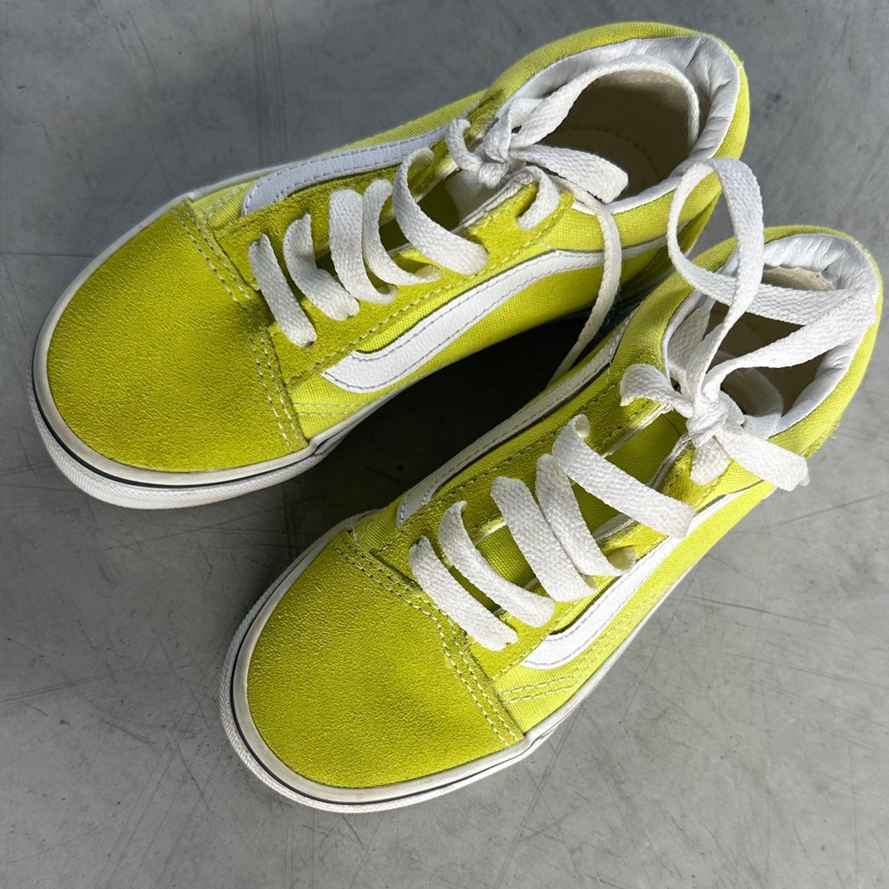 Vibrant Yellow Kids Sneakers